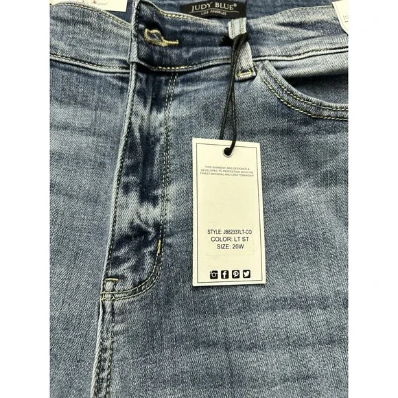 Judy Blue Mid Waist Boot Cut American Honey  Womens Med Blue Jeans 20W NWT new - Picture 3 of 10